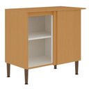 Ver imagem 2 de Balcão de Cozinha de Canto 1 Porta 100% Mdf 1022 Freijó/off White - Genialflex