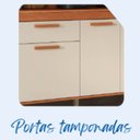 Ver imagem 7 de Cozinha Compacta 5 Portas 1 Gaveta 140cm com Nicho Dunas Itatiaia Marrom/Cinamomo/Off White