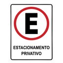 Ver imagem 1 de Placa Sinalização Estacionamento Privativo 30x40cm