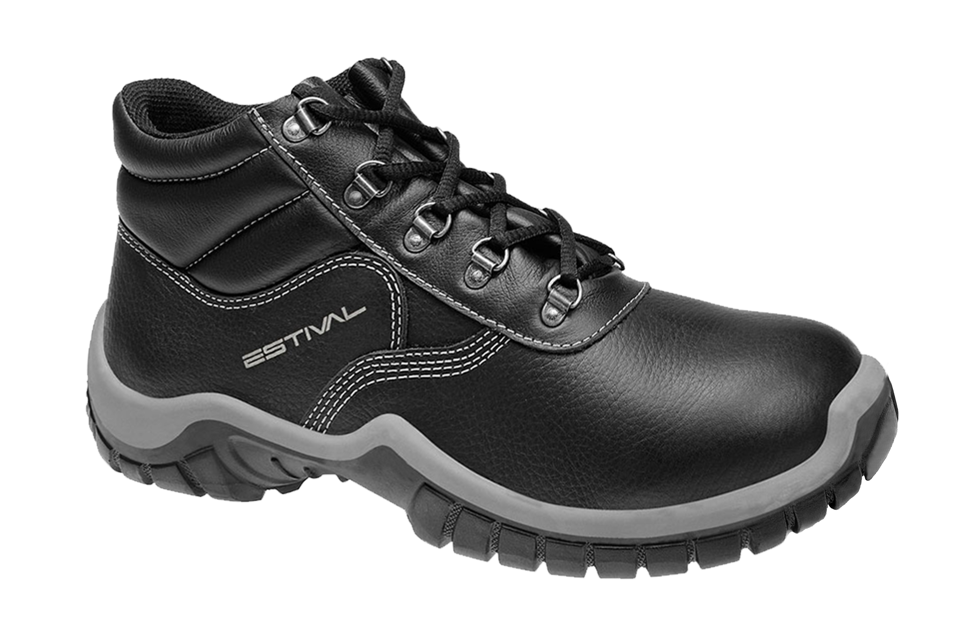 Bota de Segurança em Couro Estival - Wo10033s1 - Bico Composite - Ca 42553:34/unissex/preto