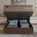 Ver imagem 6 de Cama Box Baú Casal Colchão Comfort Class Pillow Top 138x188 Bege/suede Marrom