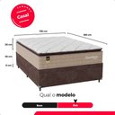 Ver imagem 4 de Cama Box Baú Casal Colchão Comfort Class Pillow Top 138x188 Bege/suede Marrom