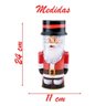 Decoração Lata Natalina Papai Noel 24cm - 4