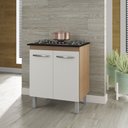 Ver imagem 5 de Balcão para Cooktop Jade 5 Bocas 2 Portas Savana Off White Moblis