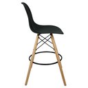 Ver imagem 3 de Banqueta Eames Eiffel de Madeira Assento Preto Preto