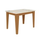 Ver imagem 2 de Mesa de Jantar Retangular Tampo de Vidro Fidelitá Génova 120cm