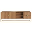 Ver imagem 6 de Rack Bancada Tv 70 Pol 180cm 2 Portas Mario Hanover/dourado A10 - Mpozenato