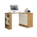 Ver imagem 2 de Cômoda 3 Gavetas com Mesa Giratória Freijo/off White - Qmovi