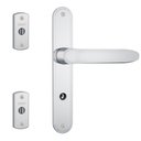 Ver imagem 1 de Kit Trio Fechadura Perfil Tetra Chave 500/11 (26,5mm) com Duas Travas de Segurança 1003 (18mm) Croma