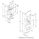 Ver imagem 3 de Kit Trio Fechadura Perfil Tetra Chave 500/11 (26,5mm) com Duas Travas de Segurança 1003 (18mm) Croma