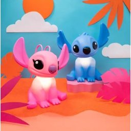 LUMINÁRIA ABAJUR ANGEL STITCH DISNEY + LÂMPADA DE LED - 2