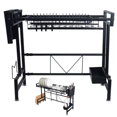 Escorredor de Louça Pia Cozinha Modular Suspensa Ajustavel Prato Tigela Talheres Utensilios Organiza