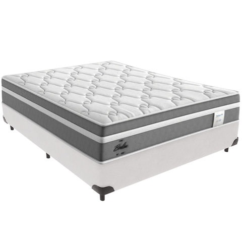 Cama Box e Colchão Berlim Molas Ensacadas Casal Probel: Branco
