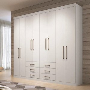 Guarda-Roupa Casal 8 Portas 6 Gavetas Master Santos Andirá