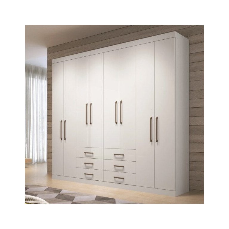 Guarda-Roupa Casal 8 Portas 6 Gavetas Master Santos Andirá