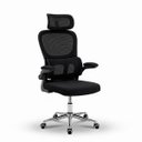 Ver mais imagens de Cadeira Diretor Atenas Ergonômica Suporte Lombar Apoio Cabeça Ajustável Preta