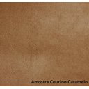 Ver imagem 6 de Poltrona Ananda Estofada em Veludo Cru e Courino Caramelo Base Giratoria - 55242