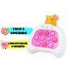 Brinquedo Pop It Eletrônico Mini Gamer Anti Stress com Som Educativo:gatinho - 2