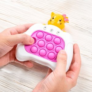 Brinquedo Pop It Eletrônico Mini Gamer Anti Stress com Som Educativo:gatinho