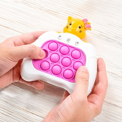 Brinquedo Pop It Eletrônico Mini Gamer Anti Stress com Som Educativo:gatinho