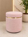Ver imagem 4 de Kit Puff Cinta Dourada Superior Rosa Linho