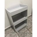 Ver imagem 3 de Móvel Suporte Lavanderia & Área de Serviço com Rodinhas Brancas