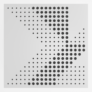 Painel Acústico Absorvedor Decorativo Skal03 60x60mm Maestra:branco