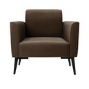 Ver imagem 3 de Kit 2 Poltronas Pés Villach Marisa Suede Marrom D03 - D'Rossi
