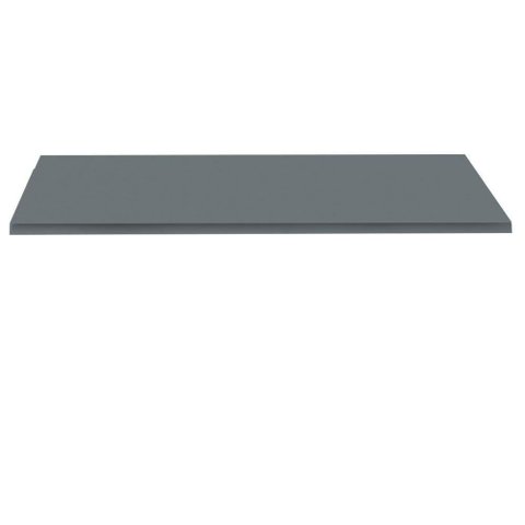 Tampo Quadrado 80 cm (Largura) P25 Pandin MDP 2,50 cm (Altura) Cor Grafito