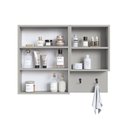 Ver imagem 5 de Espelheira de Banheiro com 2 Portas e Nichos 80cm Multimóveis Crpro-EPL005 Arenas