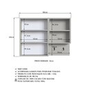 Ver mais imagens de Espelheira de Banheiro com 2 Portas e Nichos 80cm Multimóveis Crpro-EPL005 Arenas
