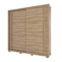 Ver imagem 1 de Guarda-Roupa 2 Portas Correr Henn Aston D300-198 4 Gavetas Jequitibá Brilho SE