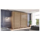 Ver imagem 2 de Guarda-Roupa 2 Portas Correr Henn Aston D300-198 4 Gavetas Jequitibá Brilho SE