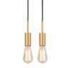 Kit 2 Luminárias Pendente Infinite Dourado Sala Cozinha - 1