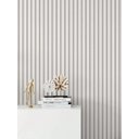 Ver imagem 3 de 100 Placas Pvc 3d Revestimento Autocolante Parede Decorativo Ripado 25cm