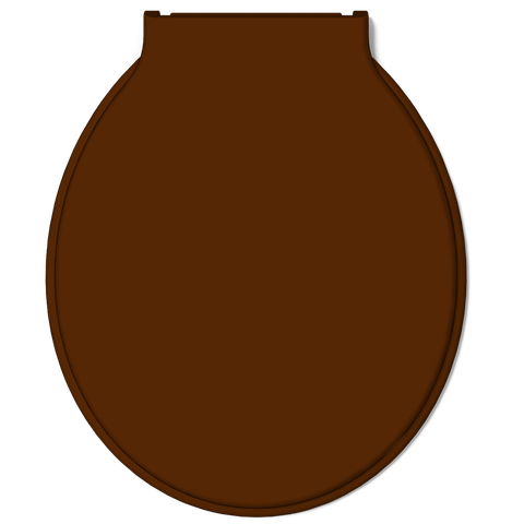 Assento Tampa para Vaso Sanitário Oval Especial Bellart Marrom Escuro Durín