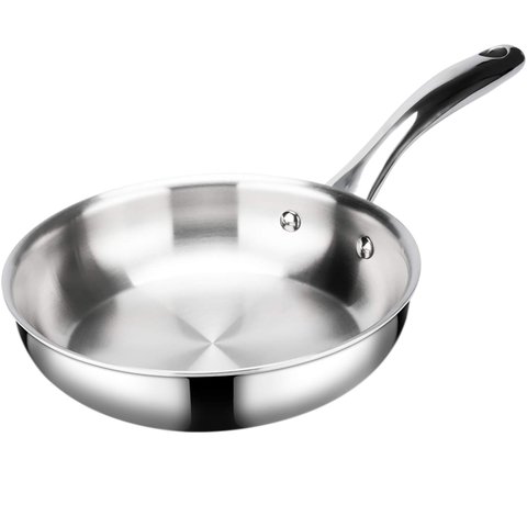 Duxtop Frigideira Inox Tri-ply 10 Pol Indução Aço Inox (3 Litros)