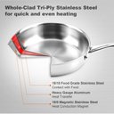 Ver imagem 2 de Duxtop Frigideira Inox Tri-ply 10 Pol Indução Aço Inox (3 Litros)