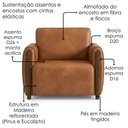 Ver imagem 5 de Poltrona Decorativa Aurora Pes Madeira Courino Tcs 727 Moll