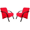Ver imagem 1 de Kit com 2 Poltronas Decorativas Vênus 1 Lugar D Salla Suede Vermelho