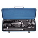 Ver imagem 1 de Jogo de Soquete Estriado de 12 À 32 Mm e Acessórios Encaixe de 1/2" com 23 Peças - Gedore 015501