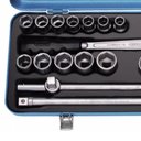 Ver imagem 2 de Jogo de Soquete Estriado de 12 À 32 Mm e Acessórios Encaixe de 1/2" com 23 Peças - Gedore 015501