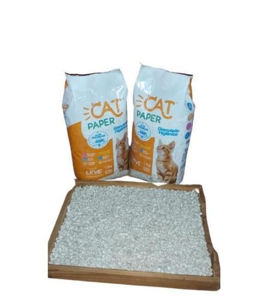 Granulado Higienico Gato Cat Paper 1,3Kg - Fardo Com 6 Pcts. - 4