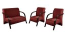 Ver imagem 1 de Kit 3 Poltronas Decorativas Vênus Braço Madeira Confortável Sala D'Salla Suede Bordô