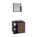 Ver imagem 2 de Conjunto Balcão C-cuba L38 e Espelheira Soft 500 Preto Ônix C-carvalho Dark Preto Ônix C-nogal