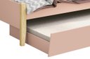 Ver imagem 3 de Cama Babá Solteiro com Auxiliar Simba Rosa Fosco com Natural - Reller