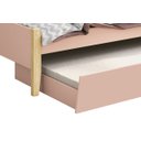 Ver imagem 3 de Cama Babá Solteiro com Auxiliar Simba Rosa Fosco com Natural - Reller