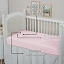 Ver imagem 4 de Par de Fronhas para Berço Bebê Toque Macio Percal 300 Fios Algodão 2 Peças:rosa