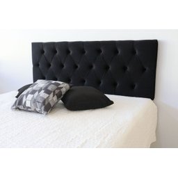 Cabeceira Premium King com Botões 195x1.17cm Preto - 1
