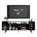 Ver imagem 5 de Rack Madesa Cancun e Painel para Tv até 58 Polegadas com Pés - Preto 8nd8